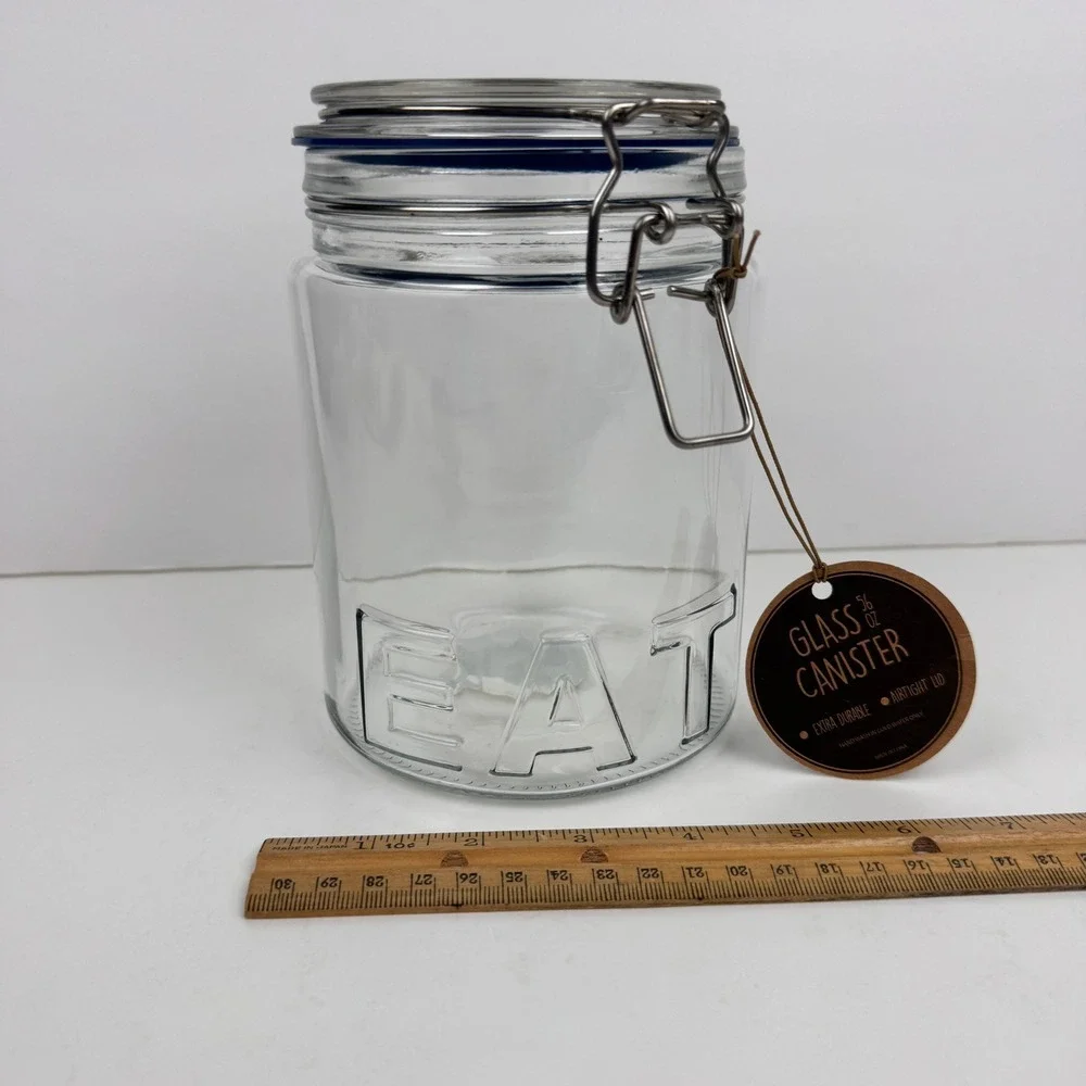 Global Market Glassworks clear embossed